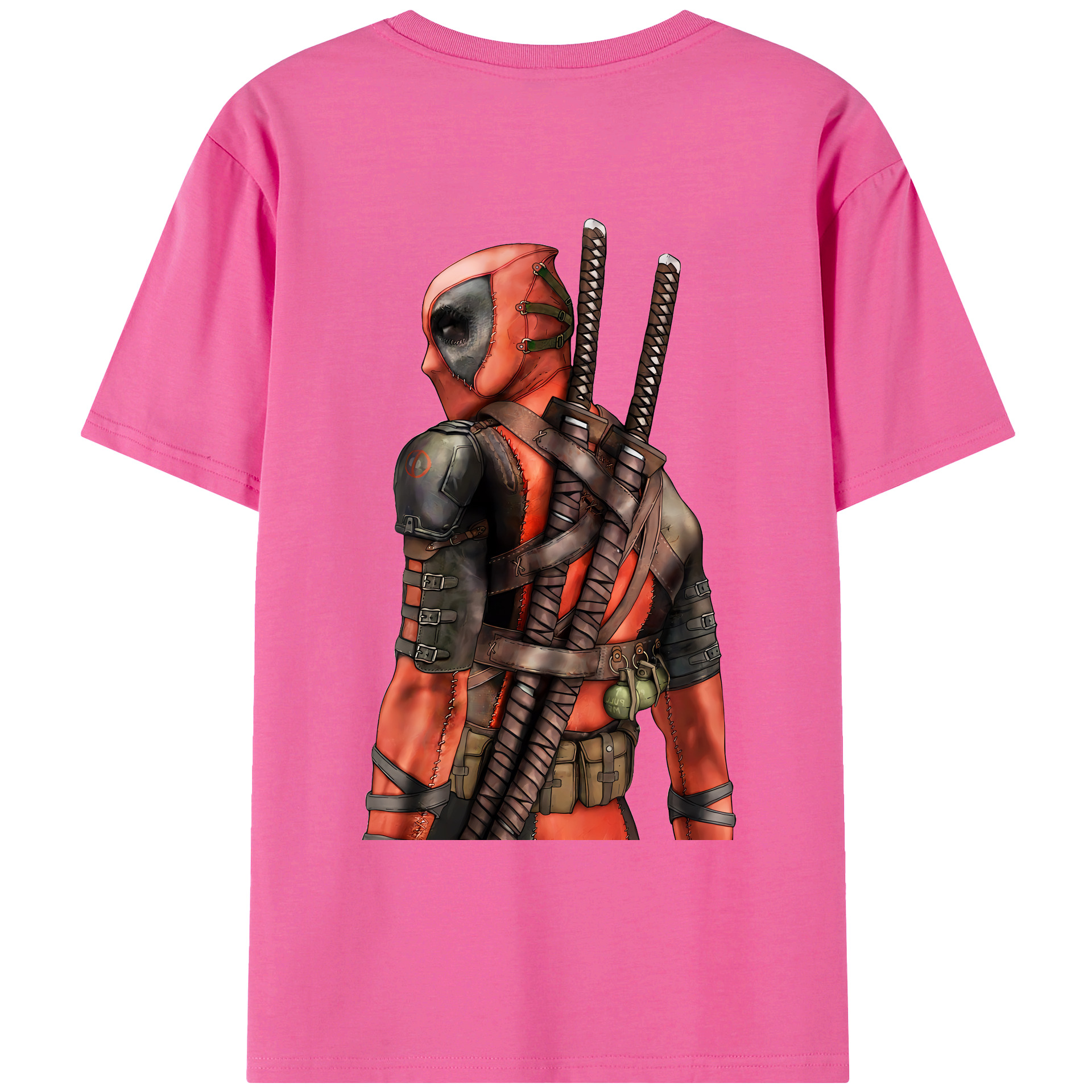 （画像用） Deadpool デッドプール レディース半袖Tシャツ(バックプリント)